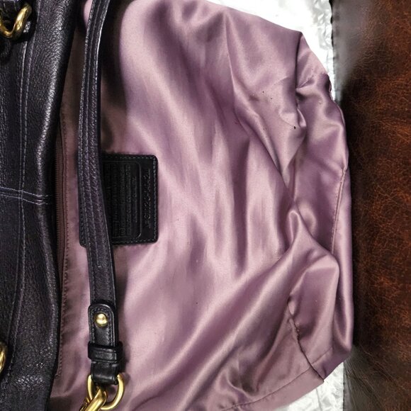 Coach Brooke Hobo Bag - Deep Purple - EUC - Picture 7 of 8